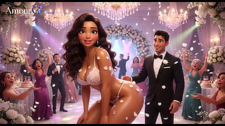 3D Bride Gets Naked on All Fours at Wedding Reception
