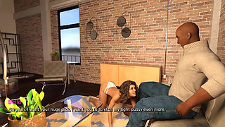 My Hotwife - Gameplay - Roleplay - the Kiss - Horny Wife Kiss the Husband Friend,gets Fucked and Licking Cum