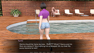 Milftopia - Gameplay - Roleplay - Two MILF Gets Naked at Pool and Get Huge Cock