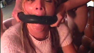 Sperm shower for a hot blonde bitch