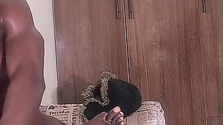Muscular Thug Got His Dick Oiled up and Fucked