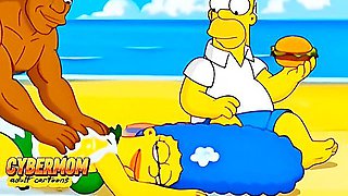 Top-10 Cheating Best Cartoon Compilation. Porn Parody Animation - Marge Simpson