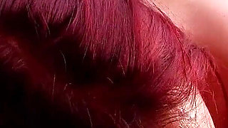 Slutty redhead girl Tania fucked to orgasm by stepdad on the beach