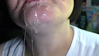 Toothless Throat Training with Big Dildo