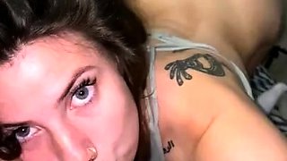 Indica Flower edges and sucks her gf’s BIG CLIT