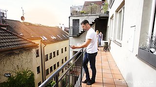 Busty Blonde MILF Moans In Steamy Erotic Missionary And Doggy Fuck