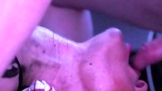 German Amateur's Deep Throat Close-Up