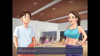 Summer adventure with a spicy yoga cougar in episode 93