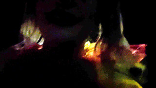 Trashy Clown Girl Public Toilet Pissing Flashing and Smoking