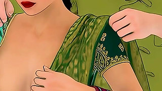 Horny Desi Indian Bhabhi Fucked Hard by Village Leader Outdoor Hardcore Sex Hindi Audio English Subtitles