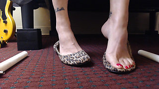 Red Nails Balletflats Shoeplay