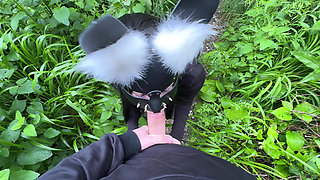 I caught a stranger masturbating and gave him a delicious blow job in the park.