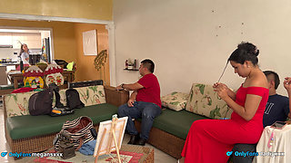 It Was Set up in the Living Room of the House, What a Good Fuck They Got.