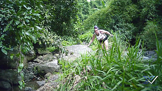 Tourist Get Dick Down by 2 Black Cock