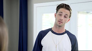 Hairdresser fucks stepbro after haircut