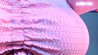 Close up masturbation with big cumshot