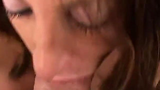 Long legs Russian brunette Katya Lush POV blowjob cum swallow
