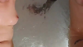 Lesbian Threesome in the Jacuzzi