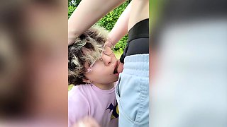 Amateur milf car outdoor handjob
