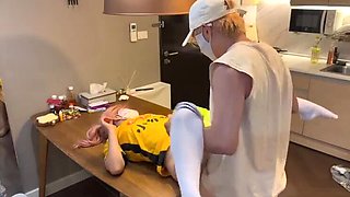 Homegrown Boutique: Female co-ed moonlights as a food courier, accidentally knocks customer's belongings and offers her body as compensation