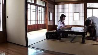 Japanese Teen In Uniform Banged Sideways