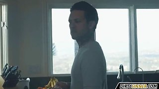 Hot Brunette MILF Friend Seduces with Big Boobs and Sensual Sex