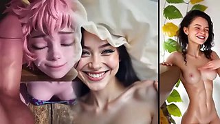 Big Dick Rough Sex with Big Boobs and Big Ass - Facial Cumshot Compilation