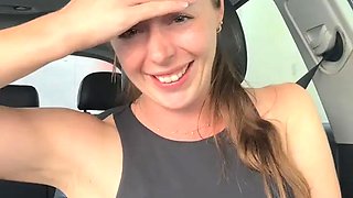 Having A Mind Blowing Orgasm In The CAR WASH 💦💦💦