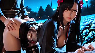 Tifa Lockhart shows huge boobs getting pounded with passion