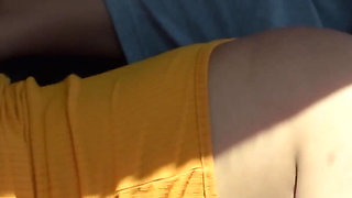 Picked up a Busty Blonde on the Road - Hardcore Car Sex (raw)