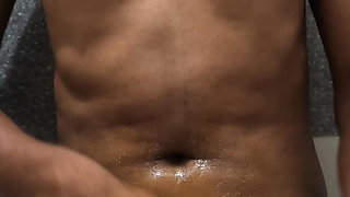 Sitting in washroom and thinking about my horny step mom and masturbating .