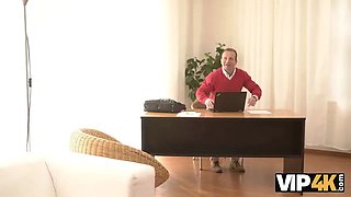 Vip4k. mesmerizing miss performs naughty sex with senior colleague