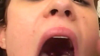 18yo Bukkake Whore Gets Absolutely Destroyed in Her First Massive Cum Flood