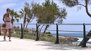 Beach Flashing Leads to Outdoor Anal and Pussy Finger Fucking