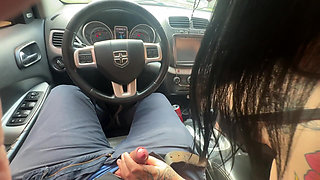 Oral Sex in the Car, They Roll Down the Windows so Everyone Can See Me Sucking It