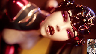 Anal Bulging a Fucking Slut Until She Squirts, Widowmaker Gets Creampied in Her Ass