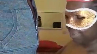 After football the very hot BBW woman felt a lot of pleasure