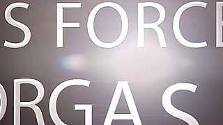 Horny Brunette Babe Masturbates with Banana and Eats Pussy