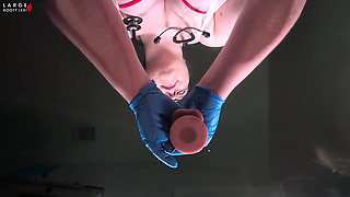 Nurse Lexi's Cum Collection POV: Ass and Tits Pressed on Glass - Handjob, Titfuck, BJ, Wild Ride and Facial