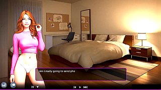 MissKitty2K gets adventurous sending nudes on the campus in this animated series