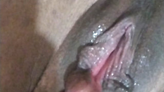 Hot Hermaphrodite with Big Clitoris Touches Herself Very Rich.