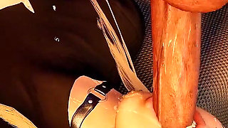 BDSM Bondage 3D Porn - Busty Blonde Deepthroat Facefuck