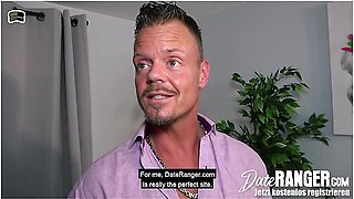 Horny Pretty Uk Blonde Small Tits Pornstar Carmel Anderson Blowjob & Doggy With German