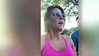 Pam A Sex Hungry Slut Looking For Big Cocks On Beach To