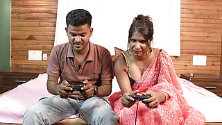 Indian hot boyfriend and girlfriend playing game fuck with me bhabhi and devar full night hardcore sex video