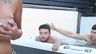 My Wife Comes to the Pool Party with My Friends and We All Fuck Her- Yasmina Khan