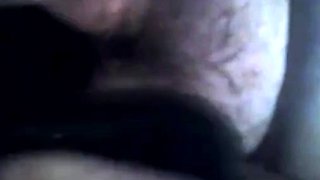 Hairy BBW Plays with Huge Black Dildo on Webcam
