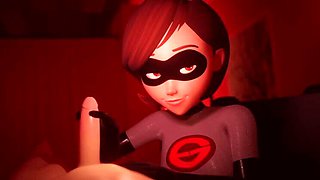 POV Handjob with Mrs Incredible in New Costume - Voiced JOI Fap Instruction