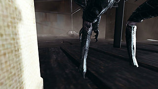 Chaurus Lair. Gothic Alt-girl Got Fucked in Ass by Insect From the Elder Scrolls V Skyrim. Emptie41