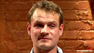 Leather Domination Episode 1 - Blonde Femdom Felony Ties & Pegs For Handjob Pleasure